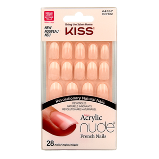 Kiss Zestaw akrylowych paznokci Kiss French Nude Graceful, 1 komplet
