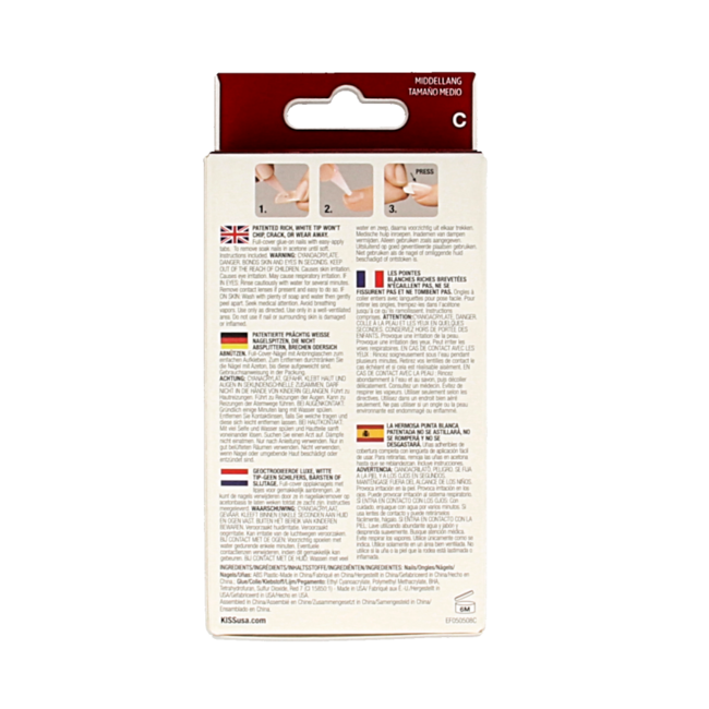 French nail kit wedding gown 1 Set