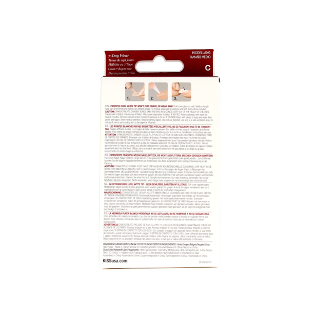 Zestaw sztucznych paznokci Kiss French Infinite 1 Zestaw