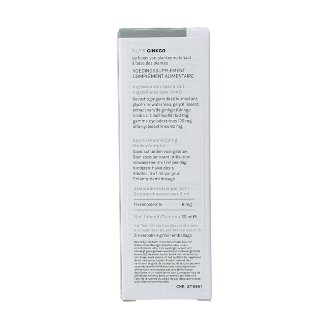 Soria Natural Ginkgo biloba extract 50 Milliliter