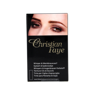 Christian Faye Tinte Negro Christian Faye para Cejas y Pestañas, 1 Unidad