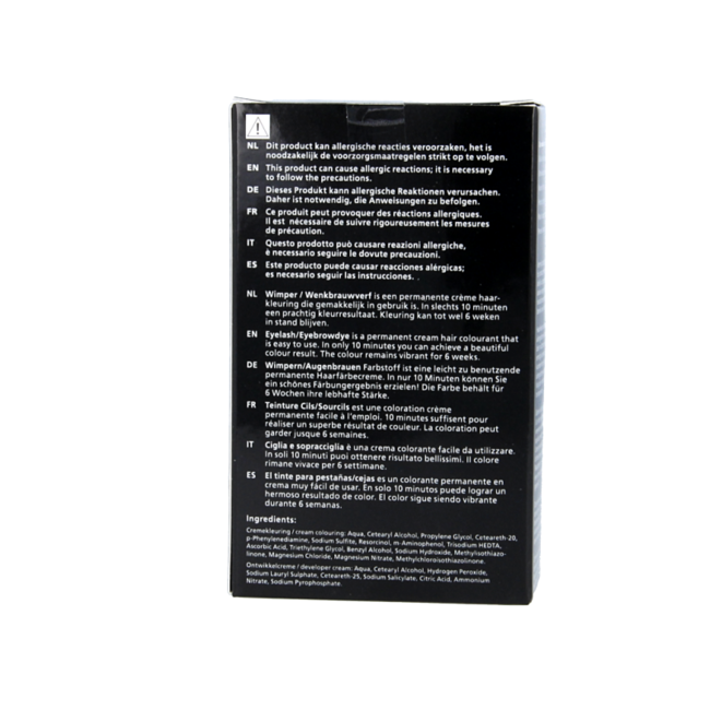 Eyebrow and eyelash dye brown 1 pack