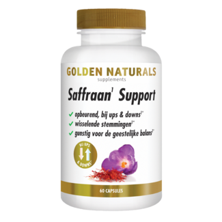 Golden Naturals Saffron Support 60 Capsules