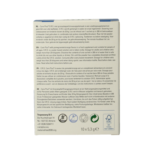 Care Plus ORS Melograno Arancia 10 Pezzi