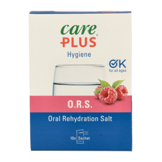 Care Plus Suero Oral ORS Frambuesa 10 Sobres