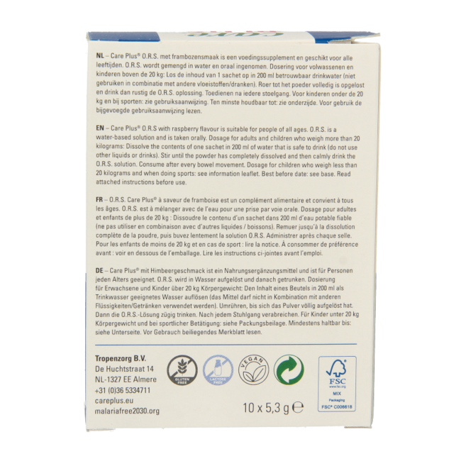 ORS Raspberry 10 Sachets