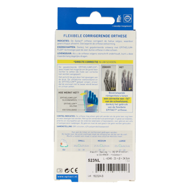 Orthèse corrective pour hallux valgus taille 42/45 1 pièce