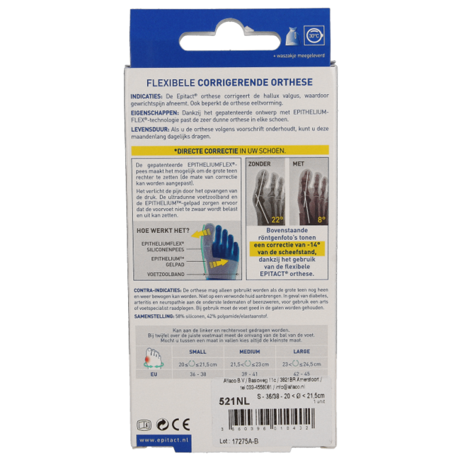 Hallux valgus korrigierende Orthese Größe 36/38 1 Stück