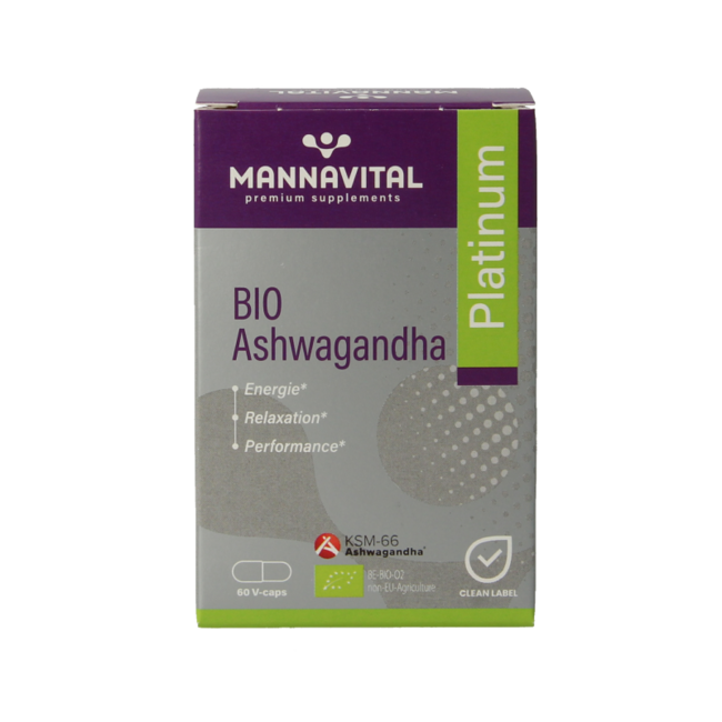 Mannavital Ashwagandha Platinum Bio 60 Capsule Vegetali