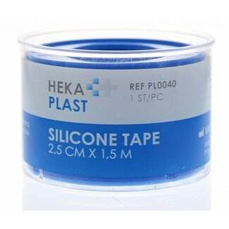 Hekaplast Rollo de cinta de silicona 1,5 m x 2,5 cm 1 unidad