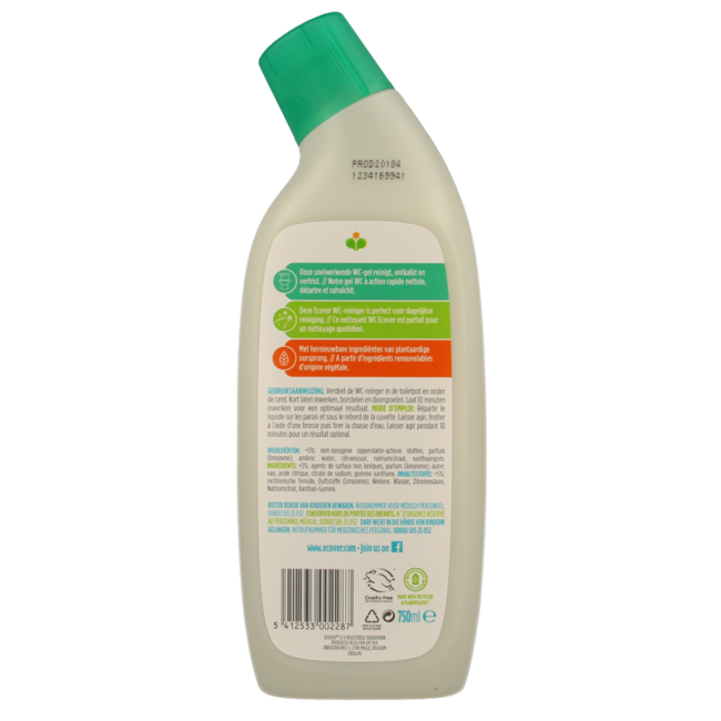 Toilet cleaner pine & mint 750ml