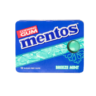 Mentos Chicle breeze mint 12 unidades