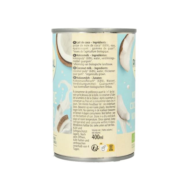 Bio-Kokosmilch 400 Milliliter