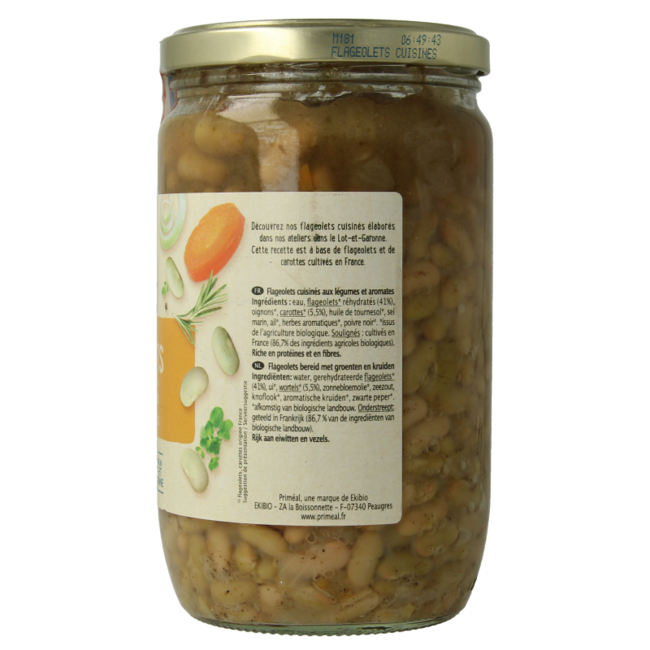 Primeal Zubereitete grüne Bohnen Bio 680 Gramm