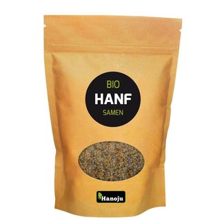 Hanoju Hanoju Semillas de cáñamo bolsa de papel bio 500 gramos
