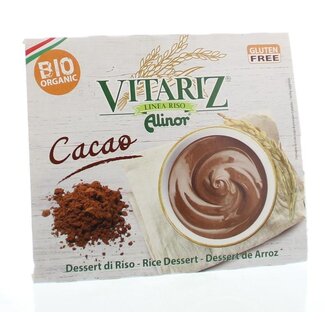 Vitariz Vitariz Postre de arroz chocolate 4x 100 gramos bio 400 gramos