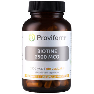 Proviform Biotina 2500 mcg 100 cápsulas vegetarianas