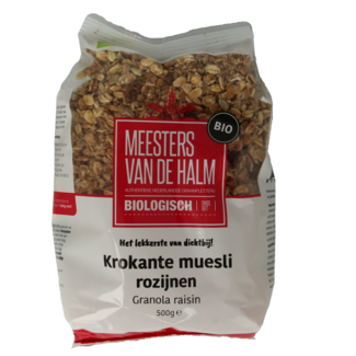 De Halm De Halm Muesli crujiente con pasas bio 500 gramos