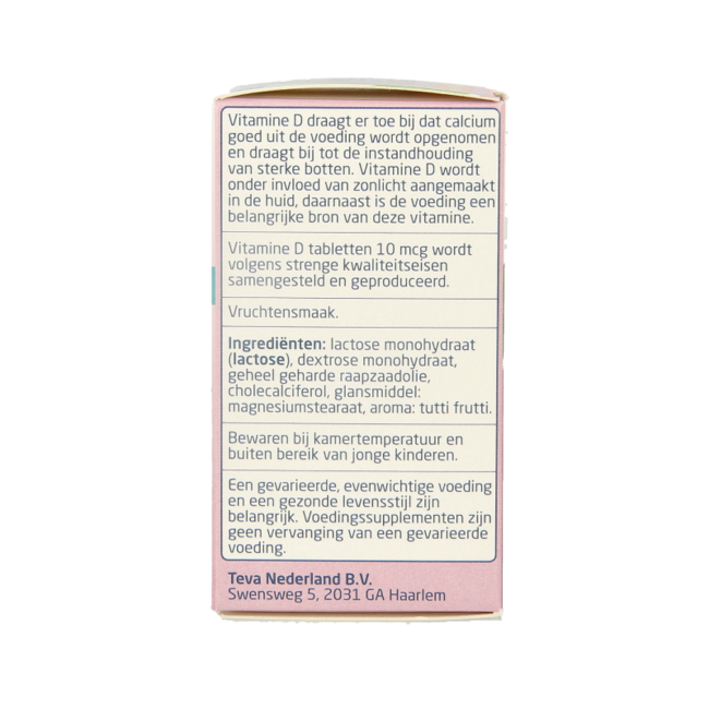 Vitamina D 10 mcg 400 UI 300 comprimidos