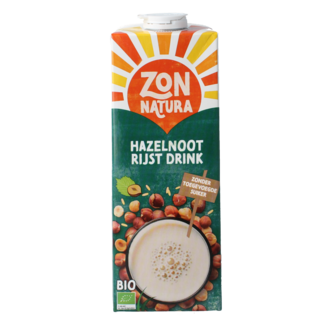 Zonnatura Bebida de arroz y avellanas bio 1 litro