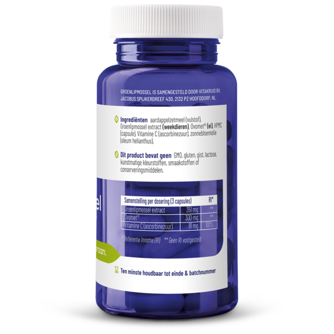 Green-lipped Mussel Extract & Ovomet Eggshell Membrane 90 Capsules