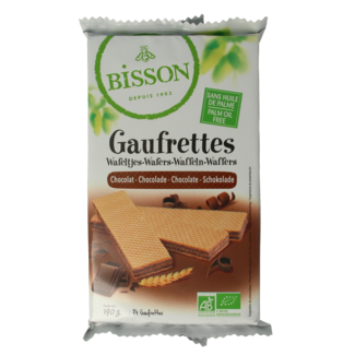 Bisson Bisson Barquillos de chocolate gaufrettes bio 190 g