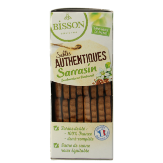 Bisson Bisson Sandkekse Buchweizen authentisch Bio 175 Gramm