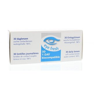 Eyefresh Soczewki jednodniowe Eyefresh -8.00 30 sztuk