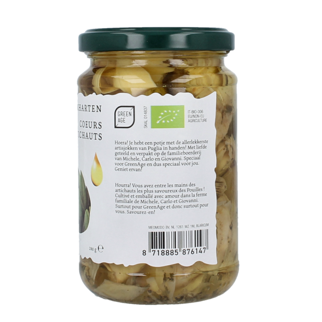 Bio-Artischockenherzen 280 Gramm