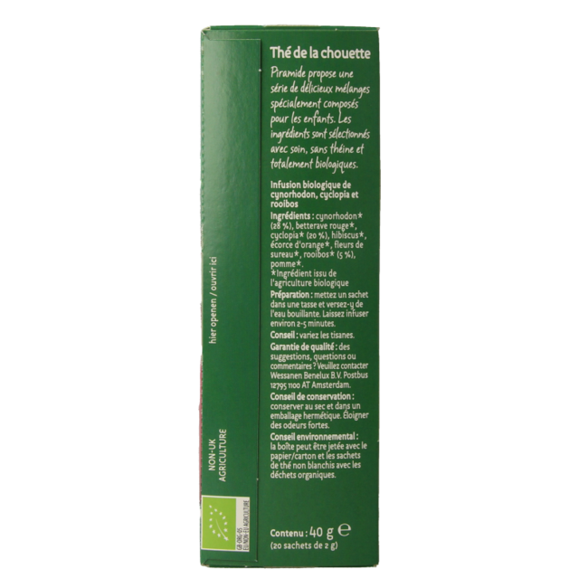 Té Uiltjes rojo eco bio 20 bolsitas
