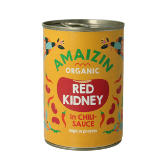 Amaizin Alubias rojas en salsa de chile ecológicas 400 g