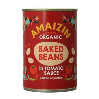 Amaizin Amaizin Fagioli bianchi in salsa di pomodoro bio 400 Grammi