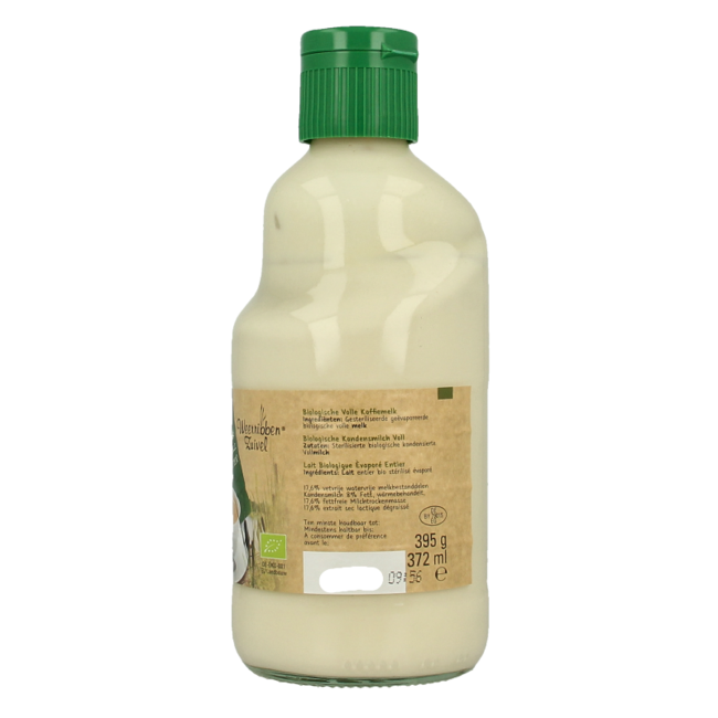 Leche evaporada entera bio 372 mililitros