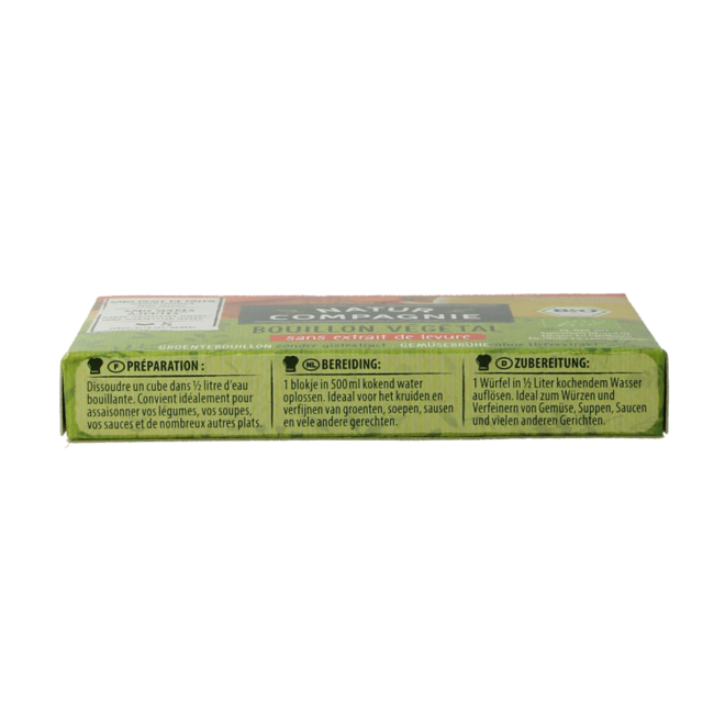 Vegetable bouillon yeast-free organic 8 pieces