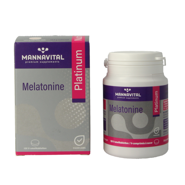 Mannavital Melatonine platinum 120 Schmelztabletten