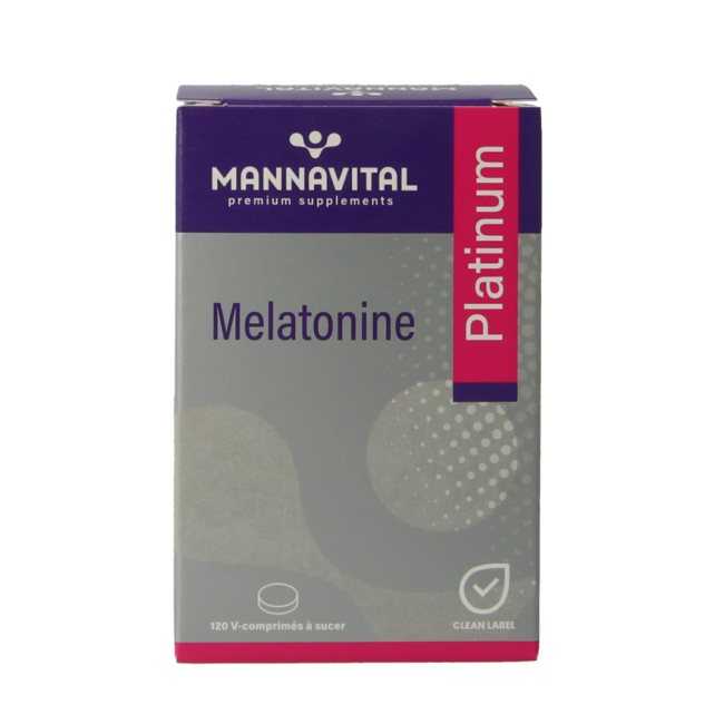 Mannavital Melatonine platinum 120 Schmelztabletten