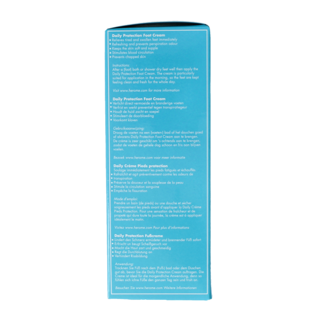 Herôme Crème de protection quotidienne pour les pieds 150 ml