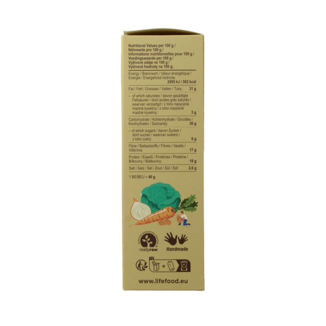 Life Crackers Sauerkraut Buchweizen Raw Bio 90 Gramm