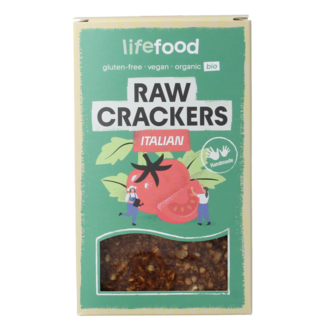 Lifefood Lifefood Life crackers Italiaans raw bio 90 Gram