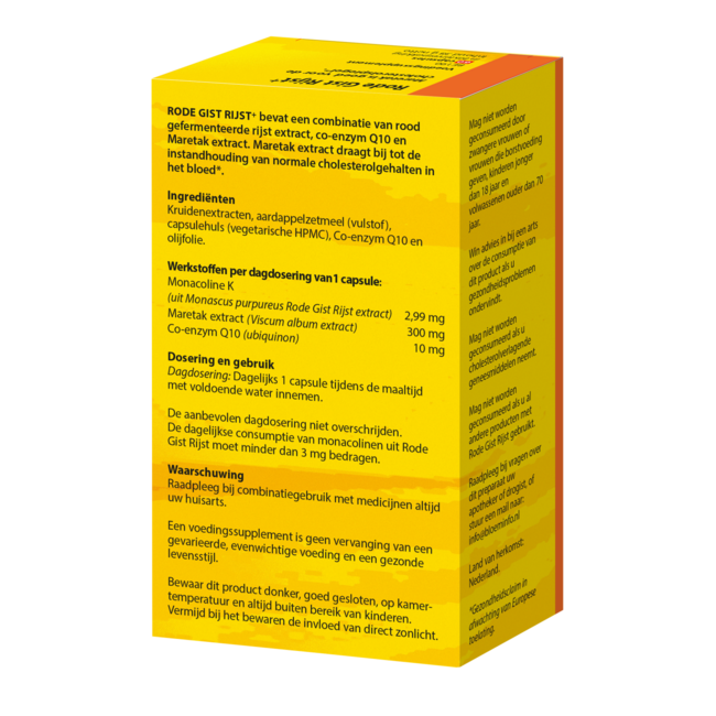 Rode gist rijst +  60 Capsules