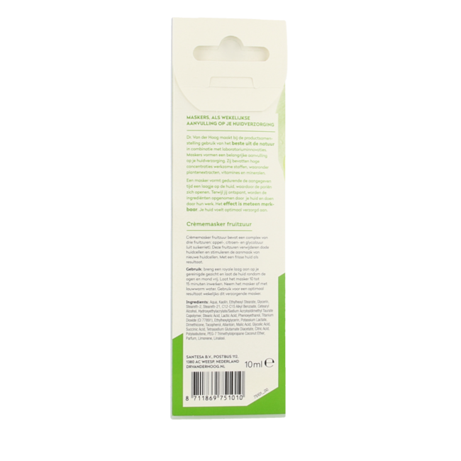 Mascarilla en crema con ácidos frutales 10 ml