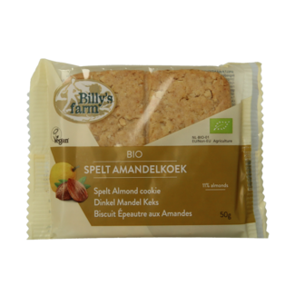 Billy's Farm Galletas de espelta y almendras bio 50 gramos