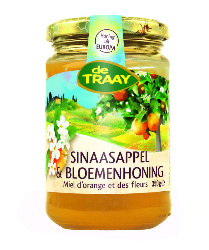 de Traay Traay Sinaasappel & bloemenhoning 350 Gram