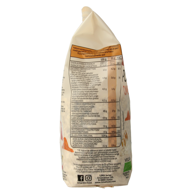 Lima Porridge express omega 3 bio 350 gramos