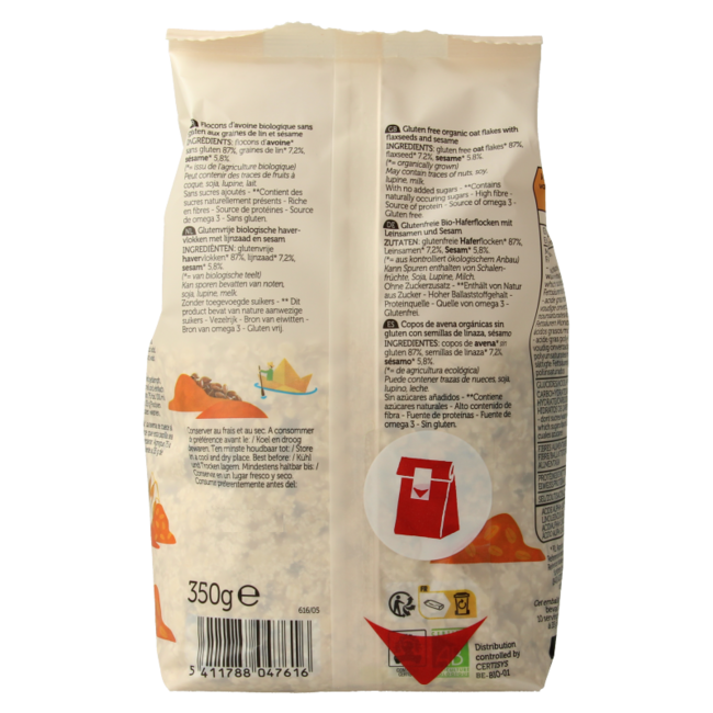 Lima Porridge express omega 3 bio 350 gramos