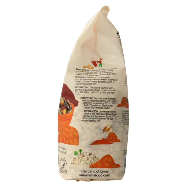 Lima Porridge express omega 3 bio 350 gramos