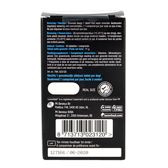 Lucovitaal Magnésium tension stress & fatigue 45 Comprimés