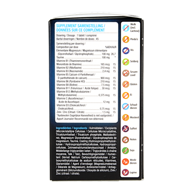 Lucovitaal Magnésium tension stress & fatigue 45 Comprimés