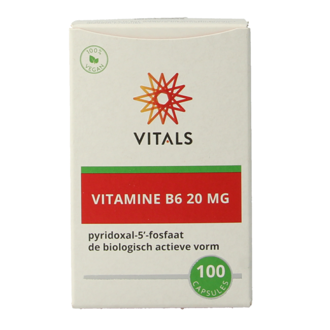 Vitamina B6 20 mg 100 cápsulas