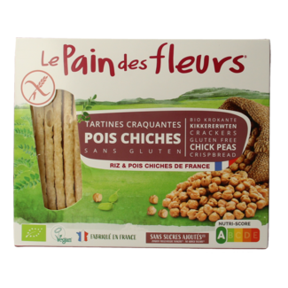 Pain Des Fleurs Crackers de garbanzos bio 150 gramos